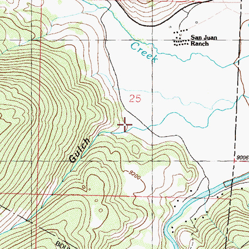 Topographic Map of Ingalls Gulch, CO