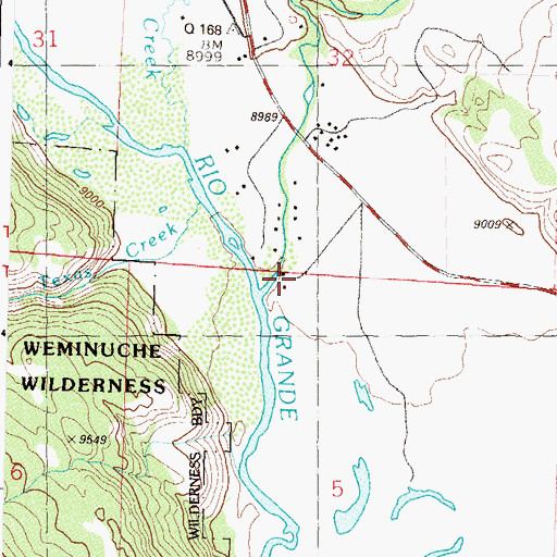 Topographic Map of Clear Creek, CO