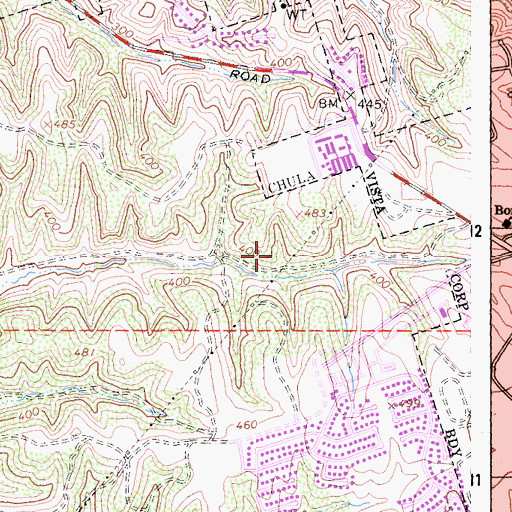 Topographic Map of Discovery Park, CA