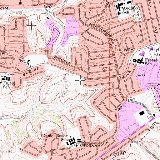 Topographic Map of Good Samaritan Church of San Diego, CA