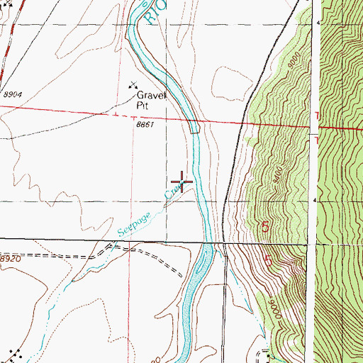 Topographic Map of Seepage Creek, CO