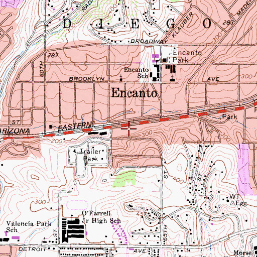 Topographic Map of Iglesia de Dios, CA