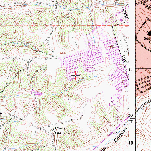 Topographic Map of Independence Park, CA