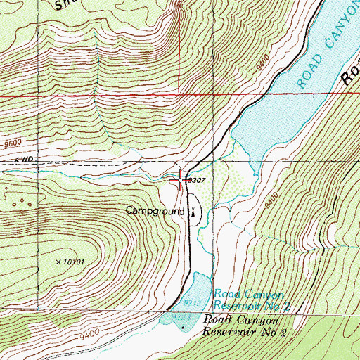 Topographic Map of Long Canyon, CO