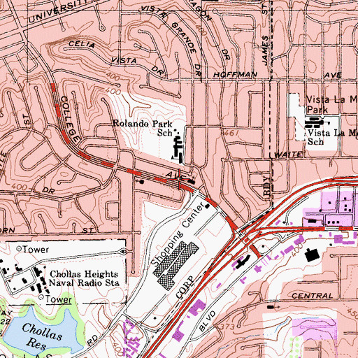 Topographic Map of Reformed Presbyterian Church, CA