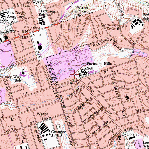Topographic Map of United Church of Christ, CA