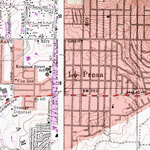 Topographic Map of Alliance for Christ, CA