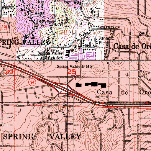Topographic Map of Ukrainian Orthodox Church of Saint Marys, CA