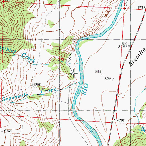 Topographic Map of Horsethief Creek, CO