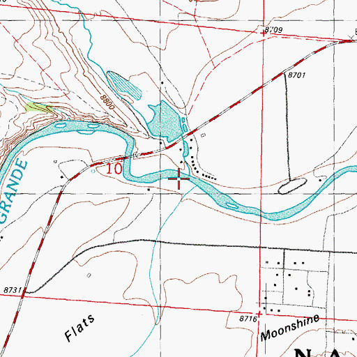 Topographic Map of Shallow Creek, CO