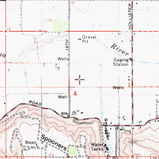 Topographic Map of Tijuana River County Open Space Preserve, CA