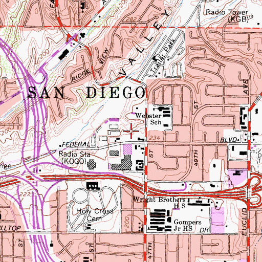 Topographic Map of Chinese Community Church, CA