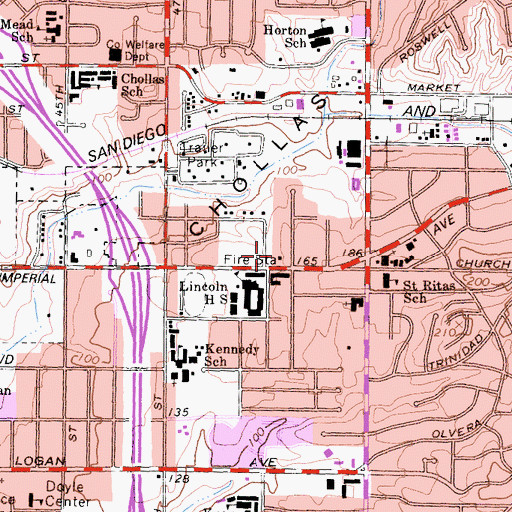 Topographic Map of Community House of Prayer, CA