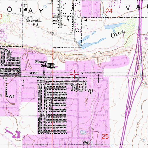 Topographic Map of El Arca Comunidad Cristiana, CA
