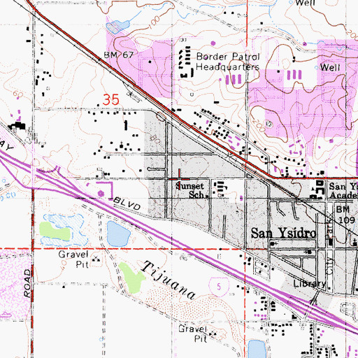Topographic Map of Faith Apostolic Assembly Church, CA