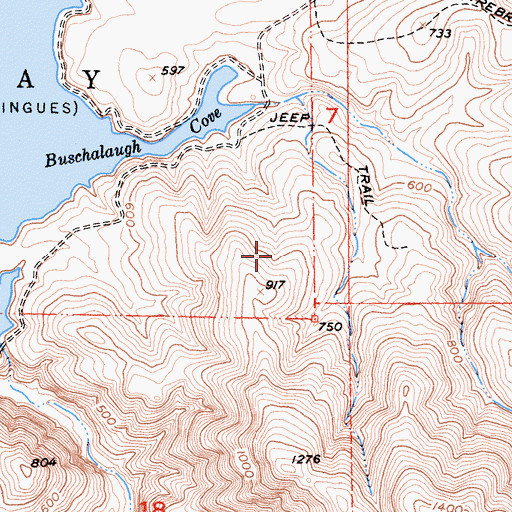 Topographic Map of Otay County Open Space Preserve, CA