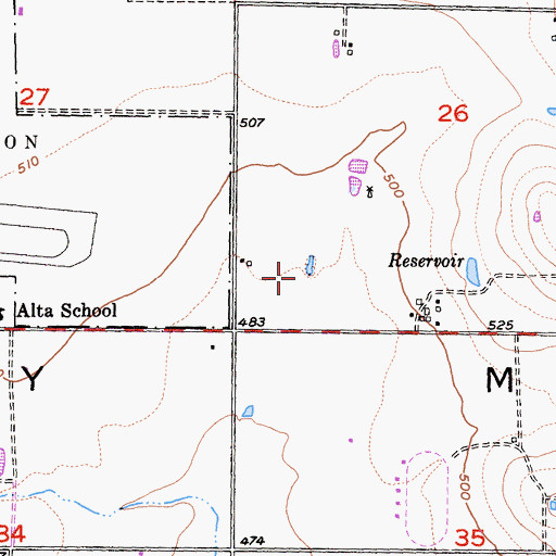 Topographic Map of Otay Mesa Industrial Park, CA