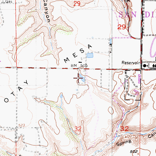 Topographic Map of Pacific Gateway Park, CA