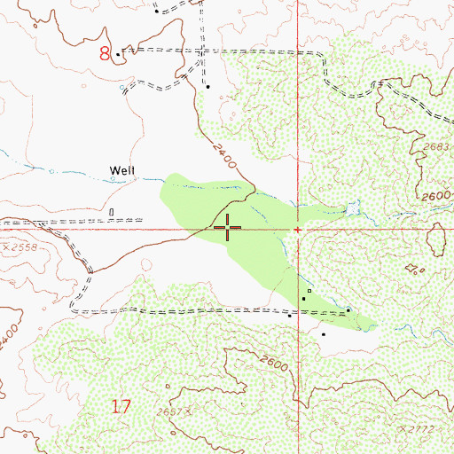 Topographic Map of Potrero County Park, CA