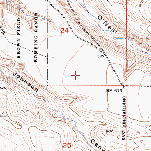Topographic Map of Richard J Donovan Correctional Facility, CA