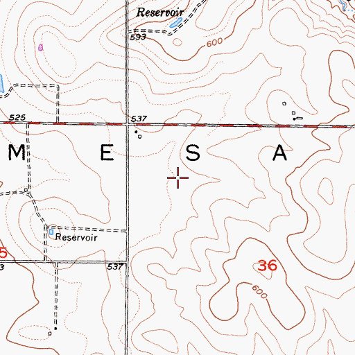 Topographic Map of San Diego Business Park, CA