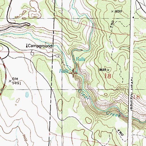 Topographic Map of North Clear Creek, CO
