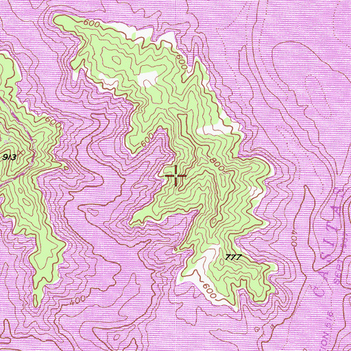 Topographic Map of Lake Casitas Recreation Area, CA