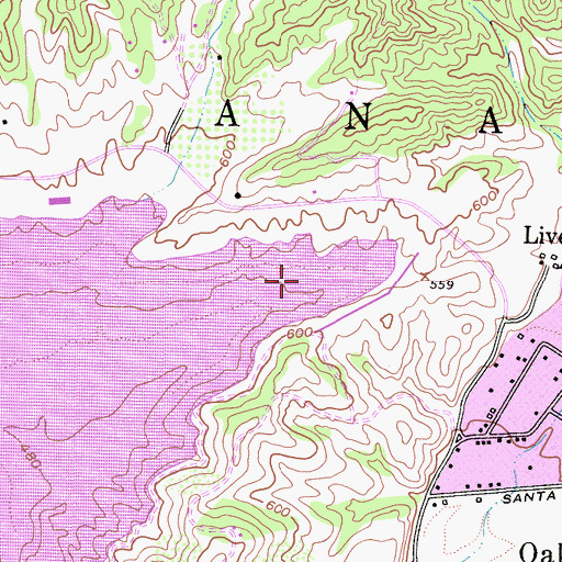 Topographic Map of Wadleigh Arm, CA