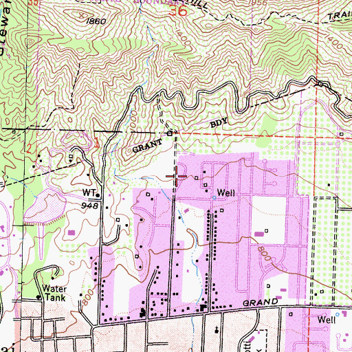 Topographic Map of Daly Ranch Park, CA