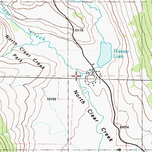 Topographic Map of Rito Hondo Creek, CO