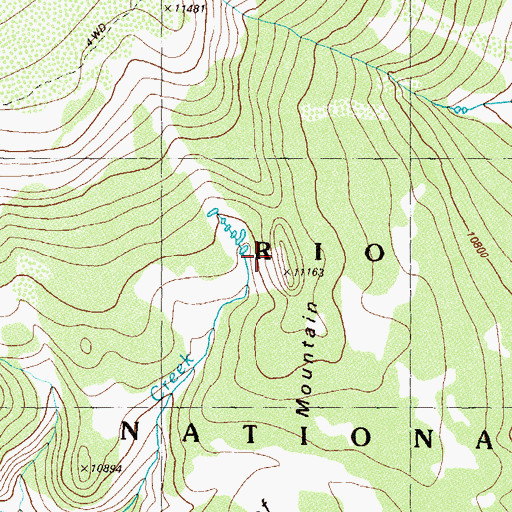 Topographic Map of Horsethief Mountain, CO