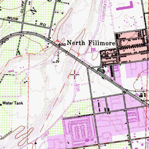 Topographic Map of Sespe Park, CA