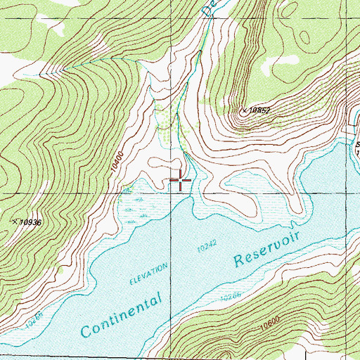 Topographic Map of Deadman Creek, CO