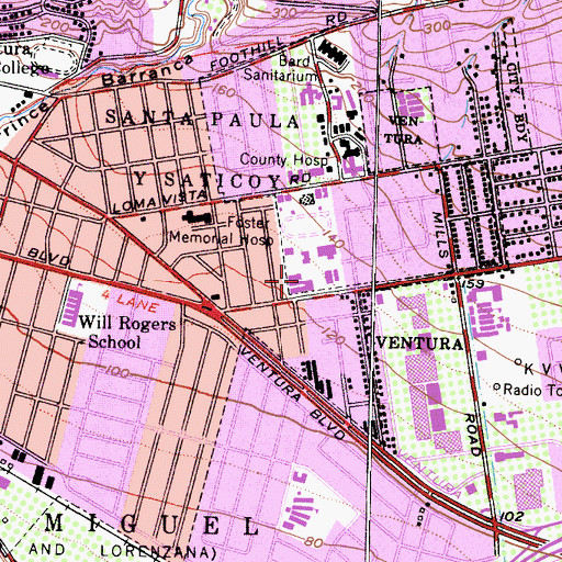 Topographic Map of Our Lady of Assumption School, CA
