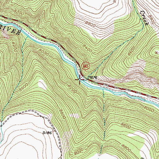 Topographic Map of Willow Creek, CO