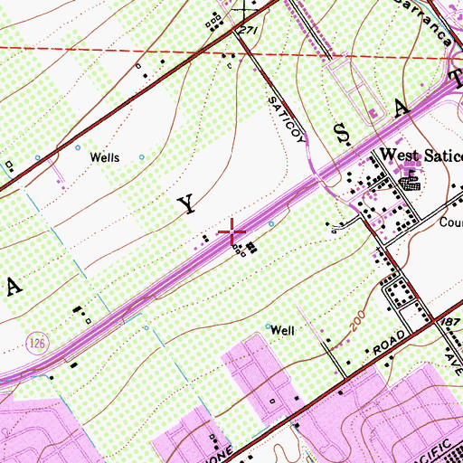 Topographic Map of The Church of Jesus Christ of Latter Day Saints, CA