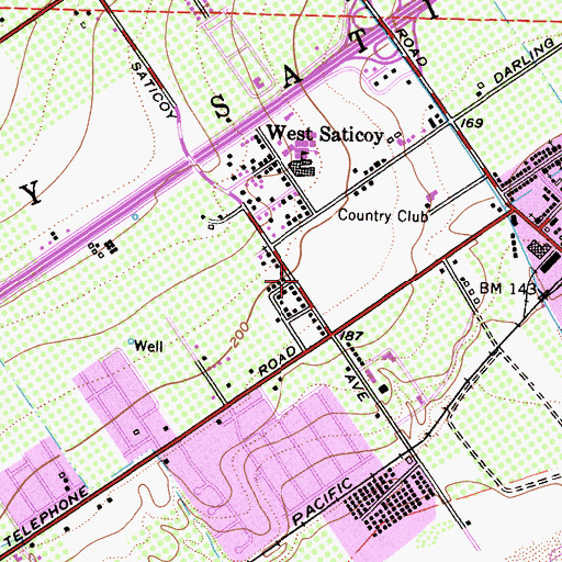Topographic Map of Gold Coast Baptist Church, CA