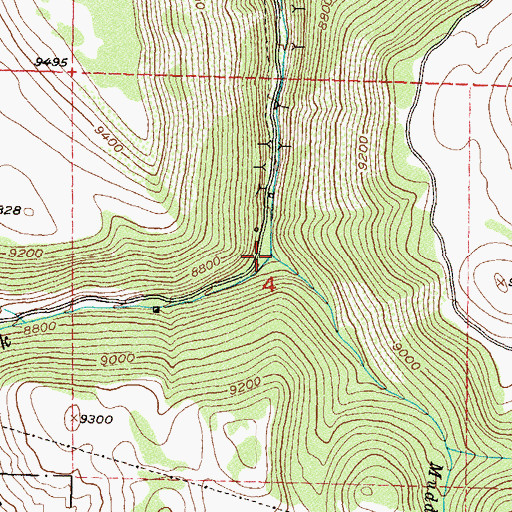 Topographic Map of Muddy Creek, CO