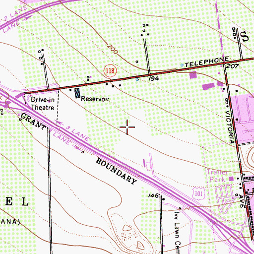 Topographic Map of Marion Cannon Park, CA