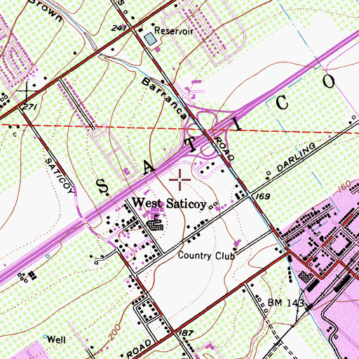 Topographic Map of Sacred Heart School, CA