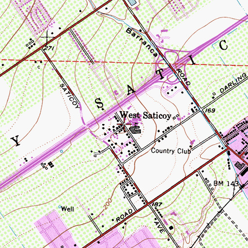 Topographic Map of Saticoy Elementary School, CA