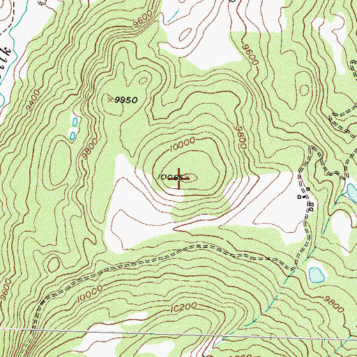 Topographic Map of Sunshine Mesa, CO
