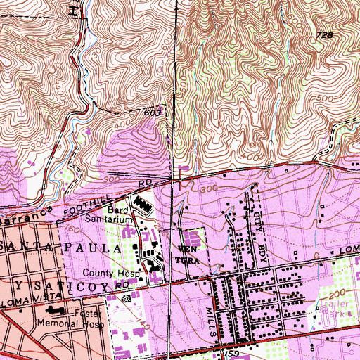 Topographic Map of New Vision Community Church, CA