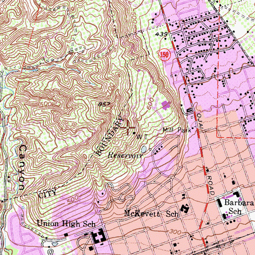 Topographic Map of Pentecostal Holiness Church, CA