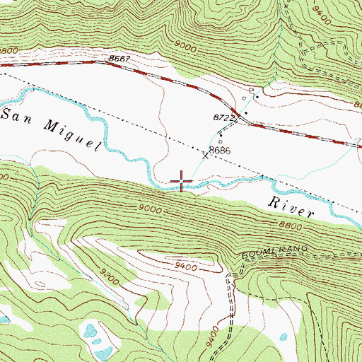Topographic Map of Eider Creek, CO