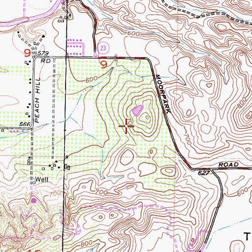 Topographic Map of Monte Vista Nature Park, CA