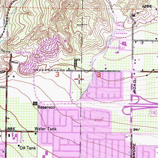 Topographic Map of Atherwood Elementary School, CA