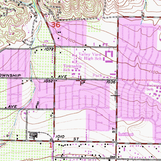 Topographic Map of Church of Jesus Christ in the Americas, CA