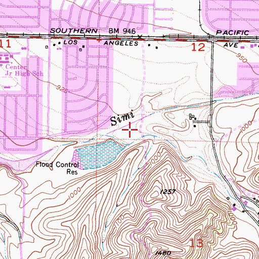 Topographic Map of Darrah Park, CA