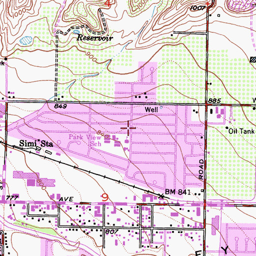 Topographic Map of Inglesio de Dios, CA